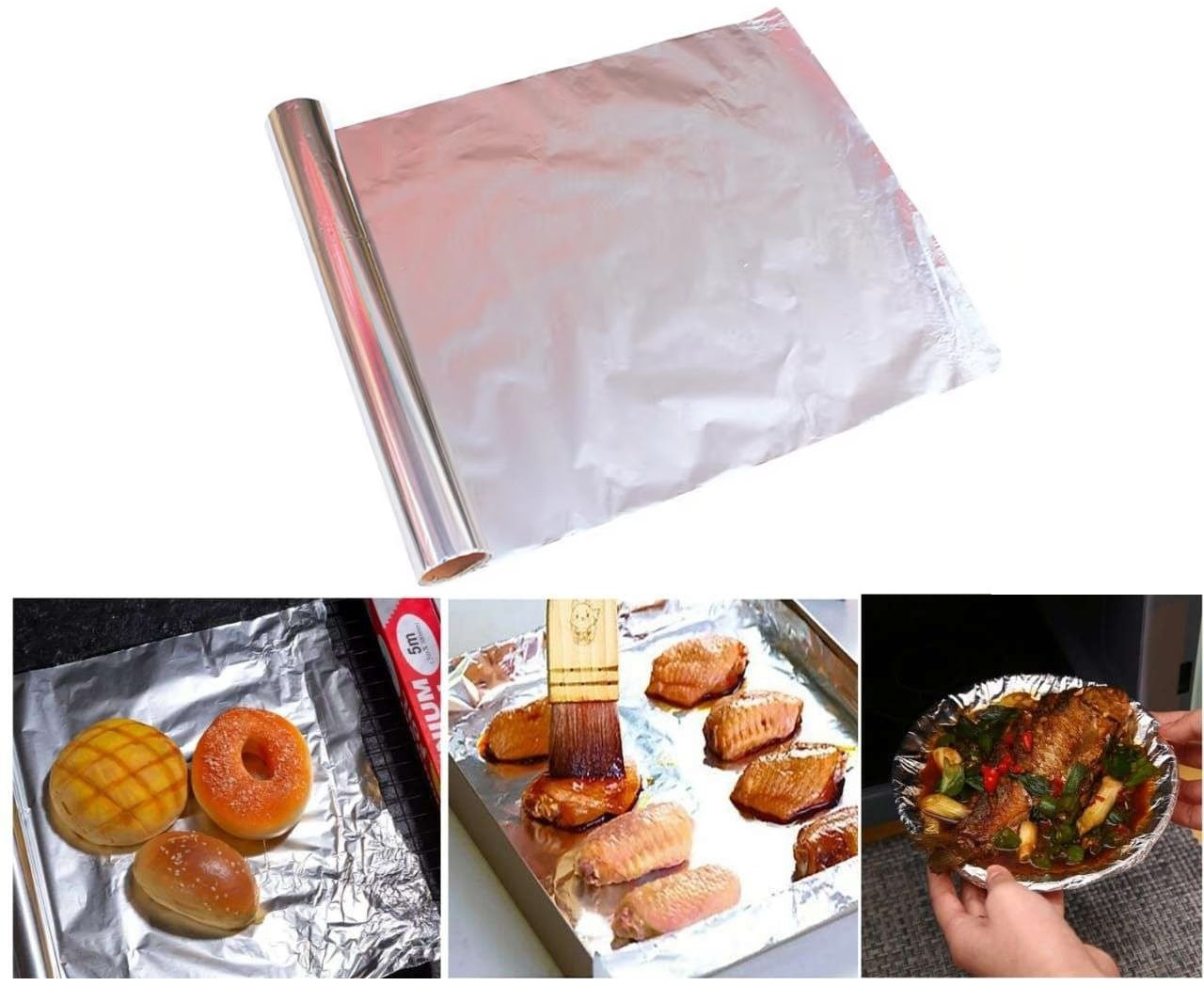 Aluminum Foil Sheet Roll Baking Barbecue Grill Aluminium Paper