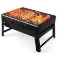 FOLDING Barbecue Grill, BBQ / BAR B Q Portable Grill - BLACK