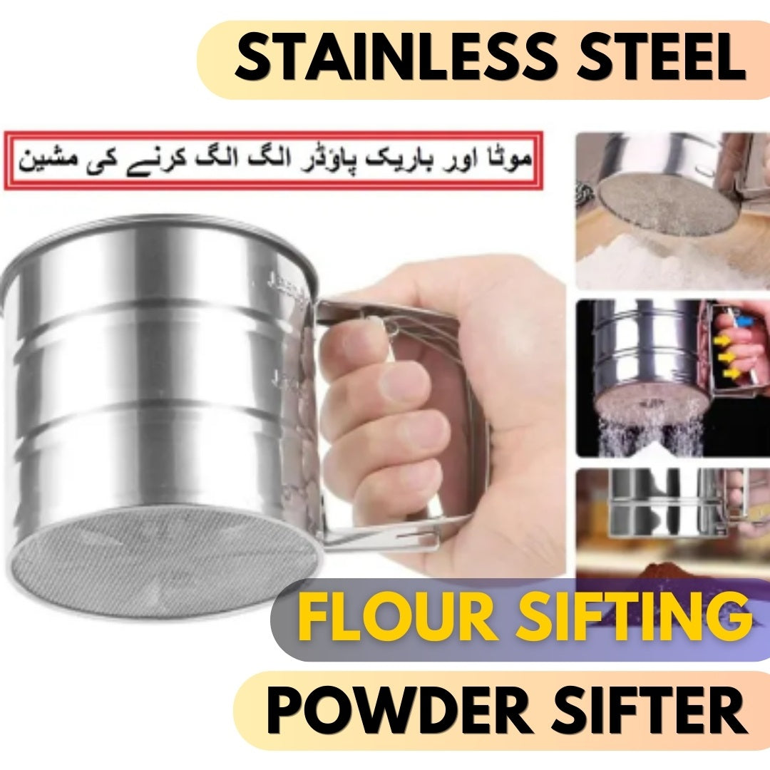 Stainless Steel Flour Sifter Powdered Sugar Sifter Flour