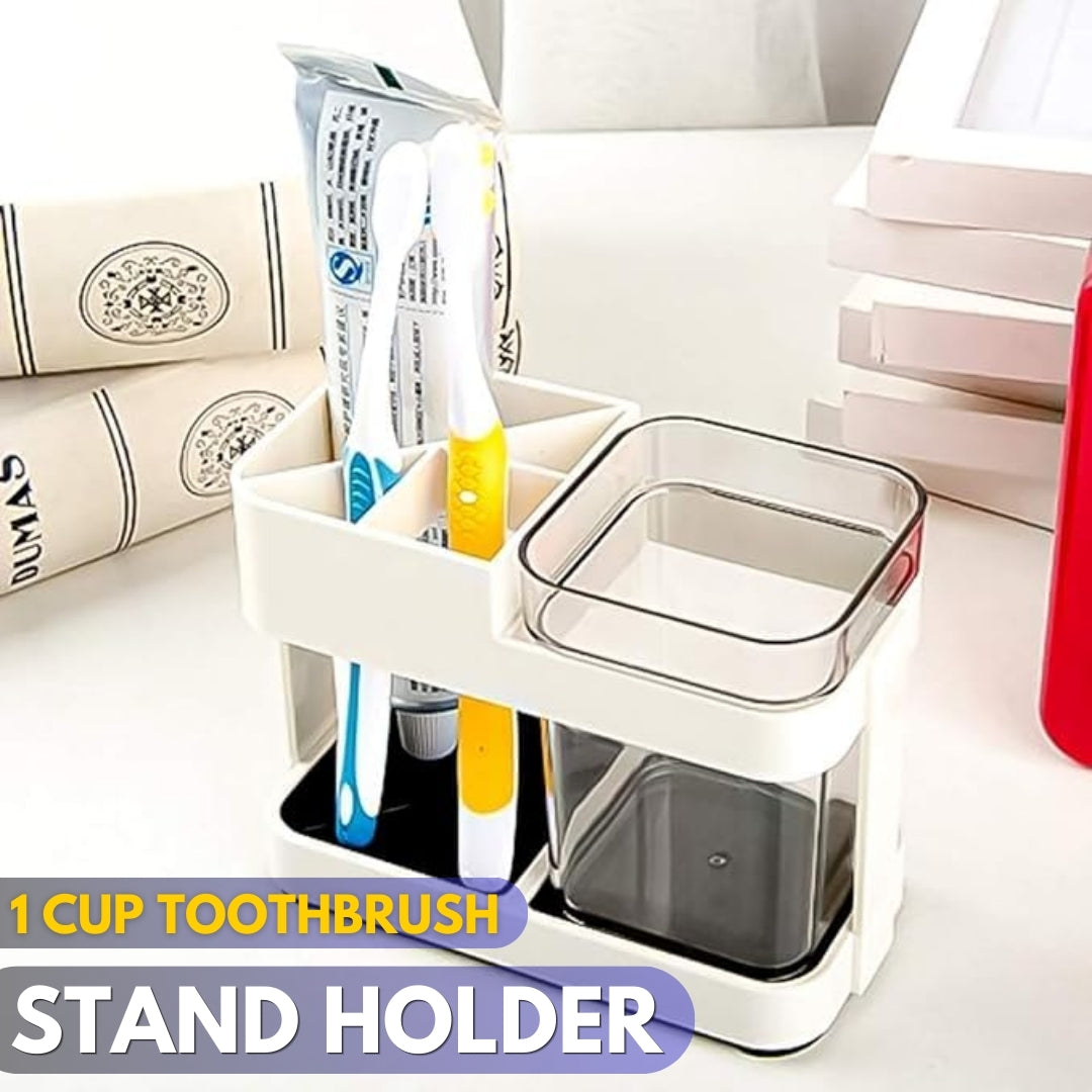 1 Cup Toothbrush Toothpaste Stand Holder Bathroom Storage Organizer (Copy)