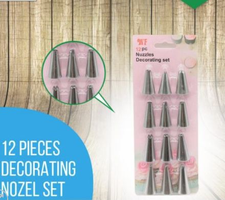 12 Pieces Cake Decorating Nozzles Set