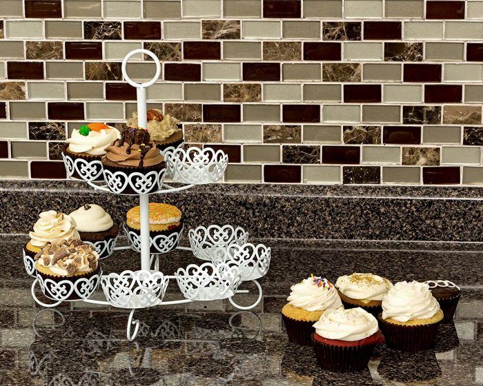 12 pcs Cup Cake Stand Canopy Style