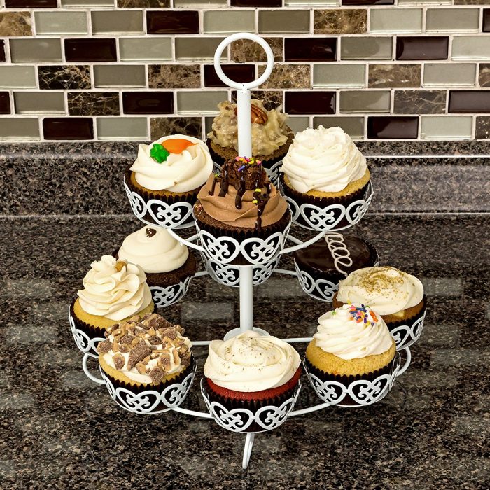 12 pcs Cup Cake Stand Canopy Style