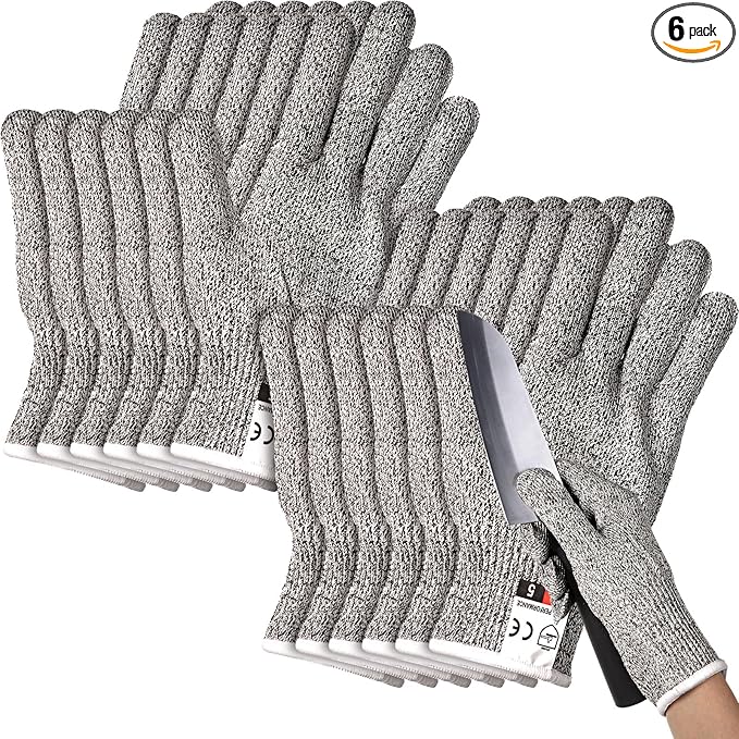 Cut Resistant Gloves for Kitchen use with Cutting, chopping, slicer or Mandoline, handling sharp objects.