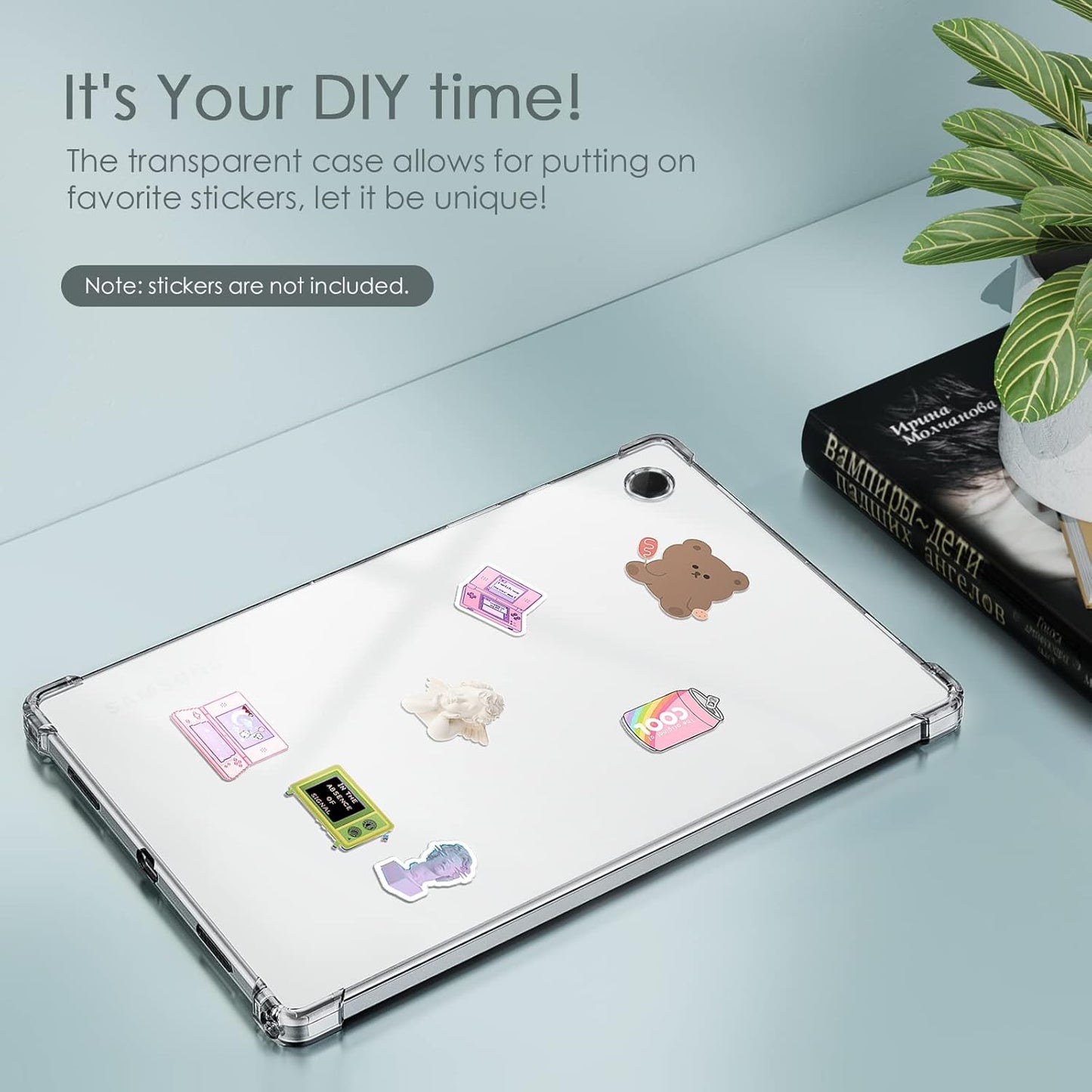 Galaxy Tab A8 X200 / X205 Case 10.5 Inch Shockproof Drop Protection Slim Lightweight TPU Transparent Back Cover Shell for Samsung Galaxy Tab A8 10.5" Clear Case