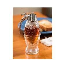 Acrylic Honey Dispenser with Stand β Transparent Honeycomb Jar 200ml | No-Drip Syrup & Honey Server