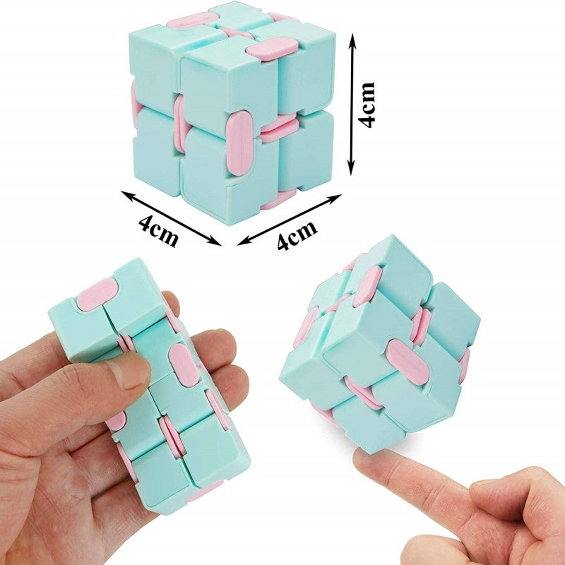 Infinity Cube Fidget Toy | Stress & Anxiety Relief Fidget Finger Cube for Kids & Adults | Durable Sensory Desk Toy for Focus & Relaxation