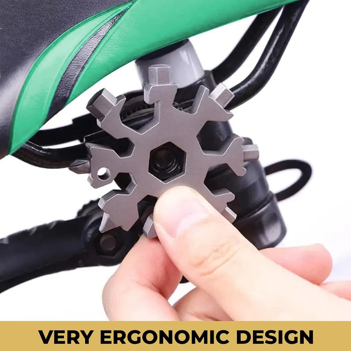 18 in Snowflake Multi-Tool with Keychain