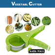 Vegetable Cutter Slicer Chopper 2 in 1 Stainless Steel 5 Blade Vegetable Cutter Durable Veggie Slicer Multi Cutter Onion Cutter With Lock System/Plastic