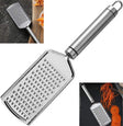 Stainless Steel Handheld Cheese Grater ? Comfort Non-Slip Handle and Razor Sharp Blades ? Easily Grates All Types of Cheeses, Fruits, Vegetables, and More ? Dishwasher Safe Easy to Clean