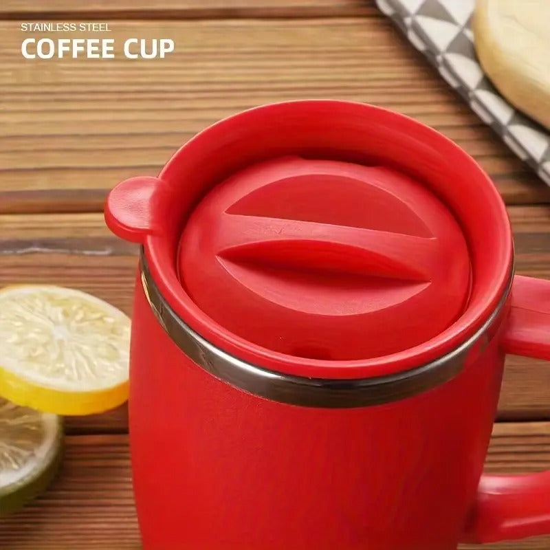 Stainless Steel Coffee Mug with Lid – 17.6oz Insulated Travel Cup | Hot & Cold Drinkware for Coffee, Tea, Water & More | Perfect Gift