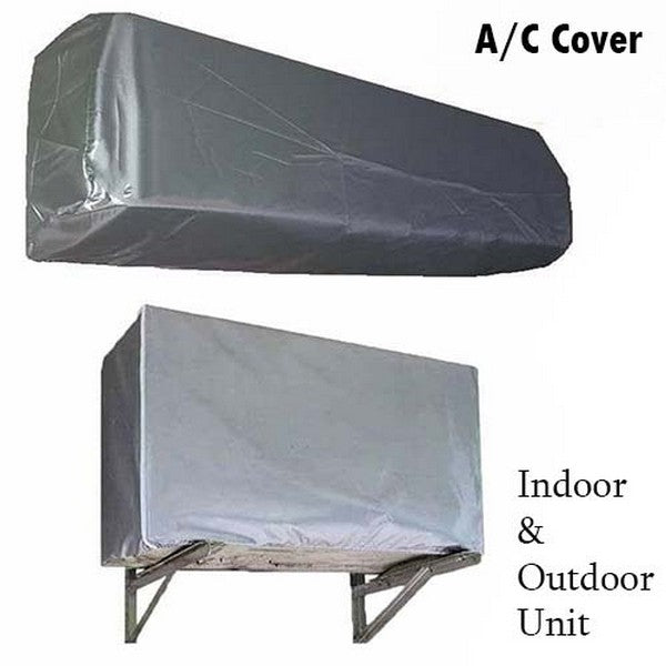 Grey parachute fabric AC cover waterproof protector