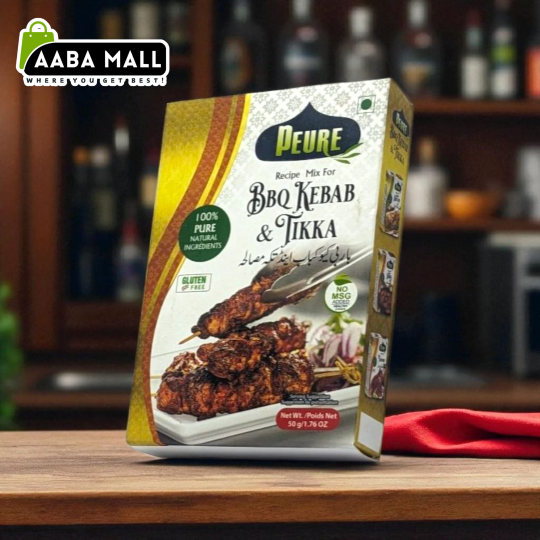 BBQ Kabab & Tikka Masala by AABA MALL - 50gm | Export Quality | 100% Natural Ingredients | Gluten Free