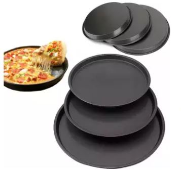 3 Pieces Pizza Pan Non-Stick Pizza Tray