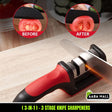 Manual 3-in-1 Knife Sharpener | 3-Stage Sharpening Tool for Repairing, Grinding & Polishing Blades