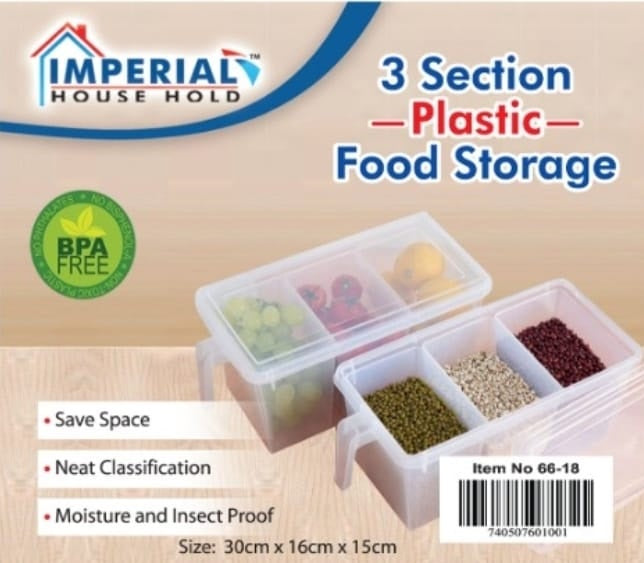 With 3 Pcs Detachable Boxes Food Storage Container With Handle And Lid