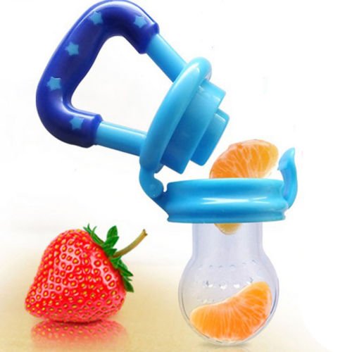Baby Fruit Feeder Pacifier -Fresh Food Feeder-Silicone Nipple Teething Toy-Silicone Pouches for Toddlers & Kids