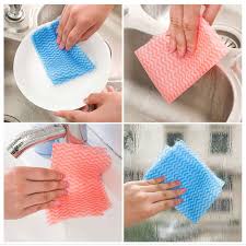 Eco-Friendly Non-Woven Fabric Washing Cleaning Cloth Towels Disposable 30 pcs