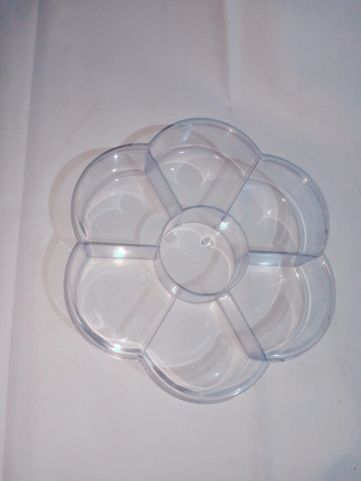 Flower Box Dry Fruit Tray | Transparent Candy Tray & Cosmetic Organizer with Lid β Multipurpose Home Decor Storage Dish