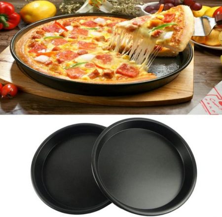 Non Stick Pizza Pan Tray Round Deep Dish Non-Stick Pizza Pie Tray Cake Pan Baking Tool - 11 inch