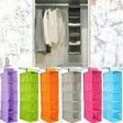 Multi-Layer Hanging Closet Organizer ? Wardrobe Cloth Storage Bag & Shelf for Maximizing Vertical Space