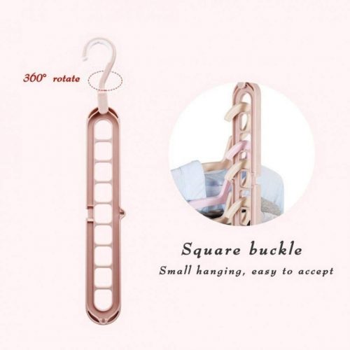 Multi-function 9-holeFolding Clothes Hanger Sorting Storage Rack