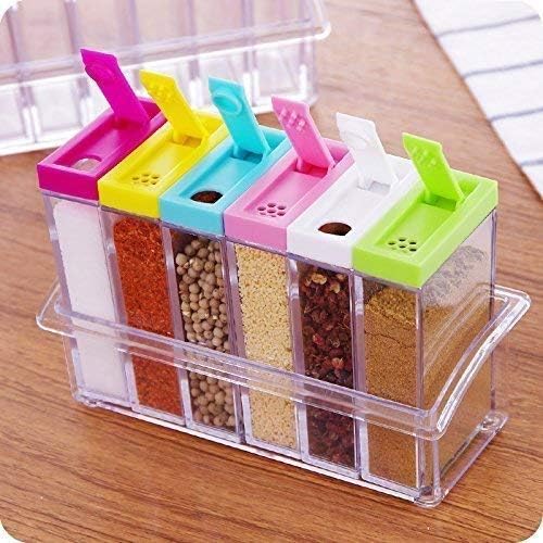 Spice/Salt Shaker Jars Seasoning Box - 6 Pcs Set