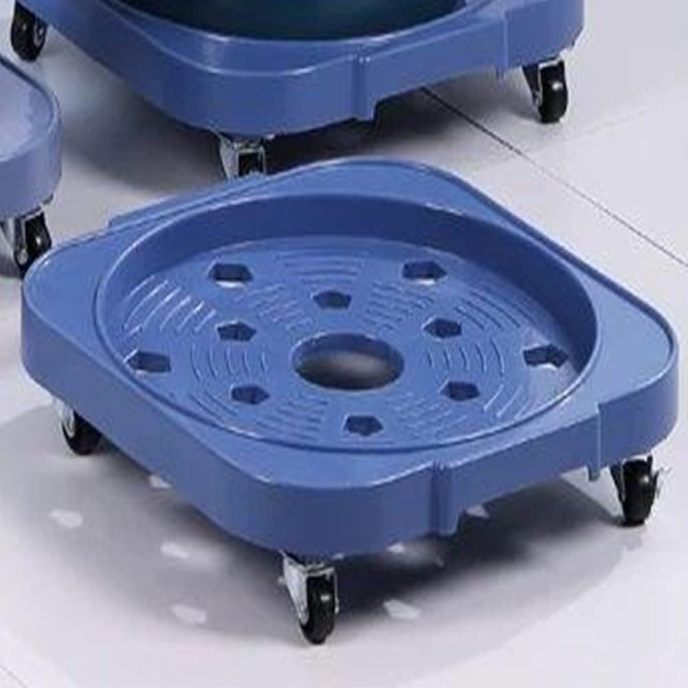 Stainless Steel Gas Cylinder Trolley Stand β Mobile Base with Caster Wheels for Easy Movement β Heavy-Duty Cylinder Holder Pallet Plate for Home & Commercial Use