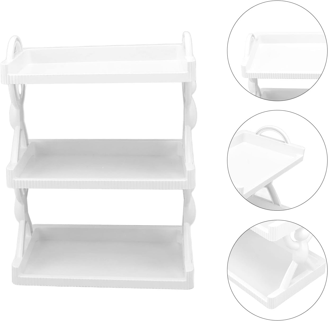 3 Layer Character Wall Shelves | Multi-Purpose Kitchen & Bathroom Cabinet Shelf Organizer | Simple Style Worktop Storage Racks for Home & Office
