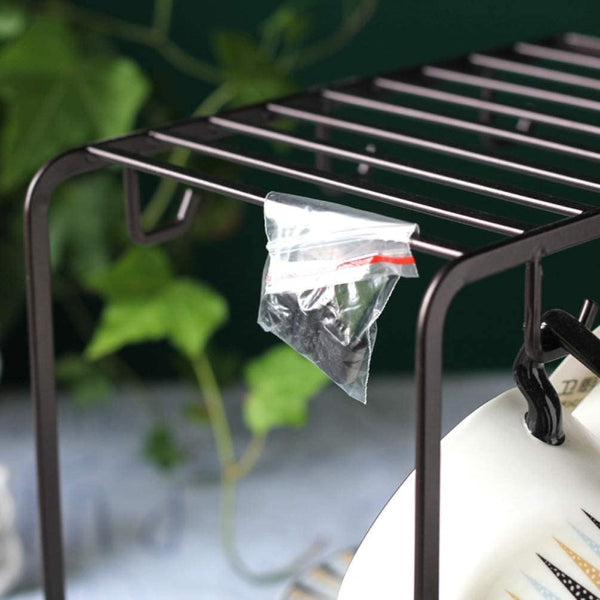 metal mug stand, mug holder, cup holder rack, kitchen countertop organizer, coffee bar accessories, 2 tier mug rack, coffee mug holder, storage base stand