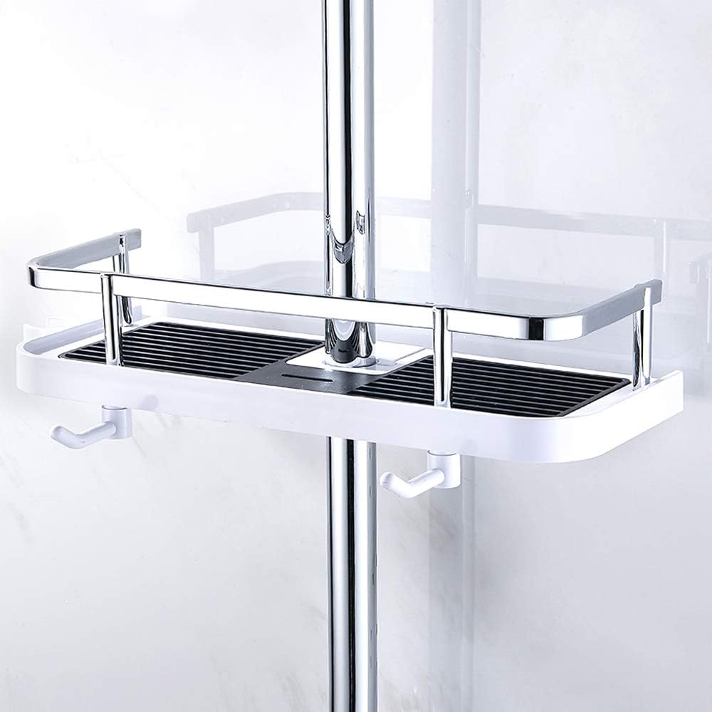 Bathroom Shower Shelf Caddy Shampoo & Conditioner Holder for Shower Rail Rust-Resistant Bathroom Organizer Rack