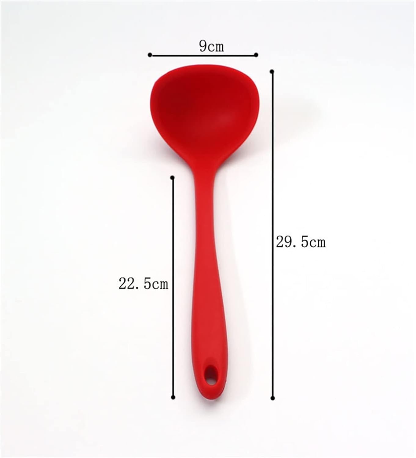 Non-Stick Silicone Soup Ladle | Heat-Resistant Cooking Spoon with Handle | Food-Grade Kitchen Utensil for Soups, Sauces & Noodle