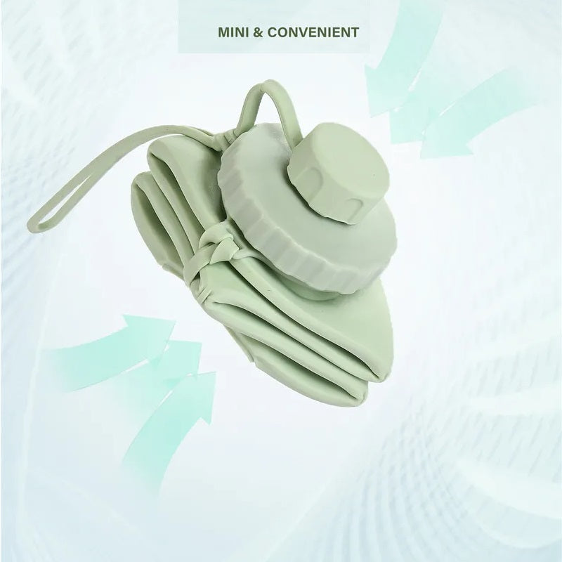 Collapsible Folding Silicone Sports Water Bottle - 600ML