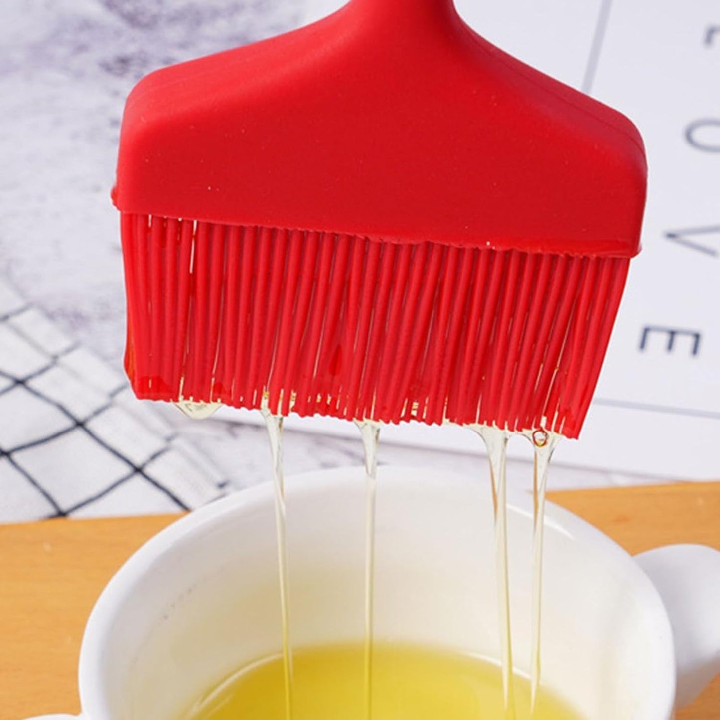 Barbeque Oil Brush Heat Resistant - Stainless Steel Long Handle Brush