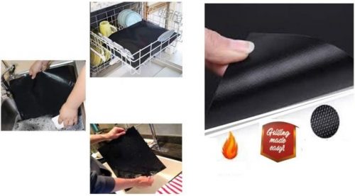 BBQ Grill Mat Set of 3 - 100% Non-Stick Baking Mats for Grilling Accessories