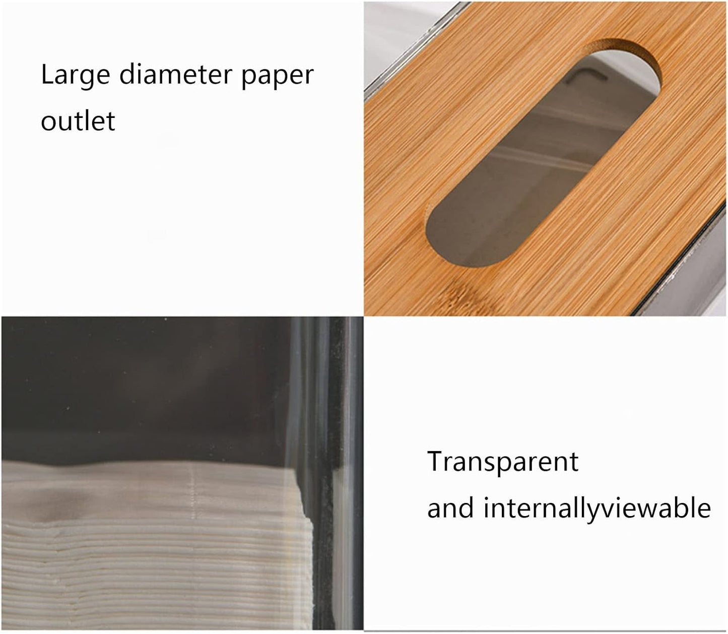 Napkin Tissue Holder Box | Extractable Toilet Paper Dispenser | Table Paper Box for Bathroom, Kitchen & Office Organizer - AABA MALL