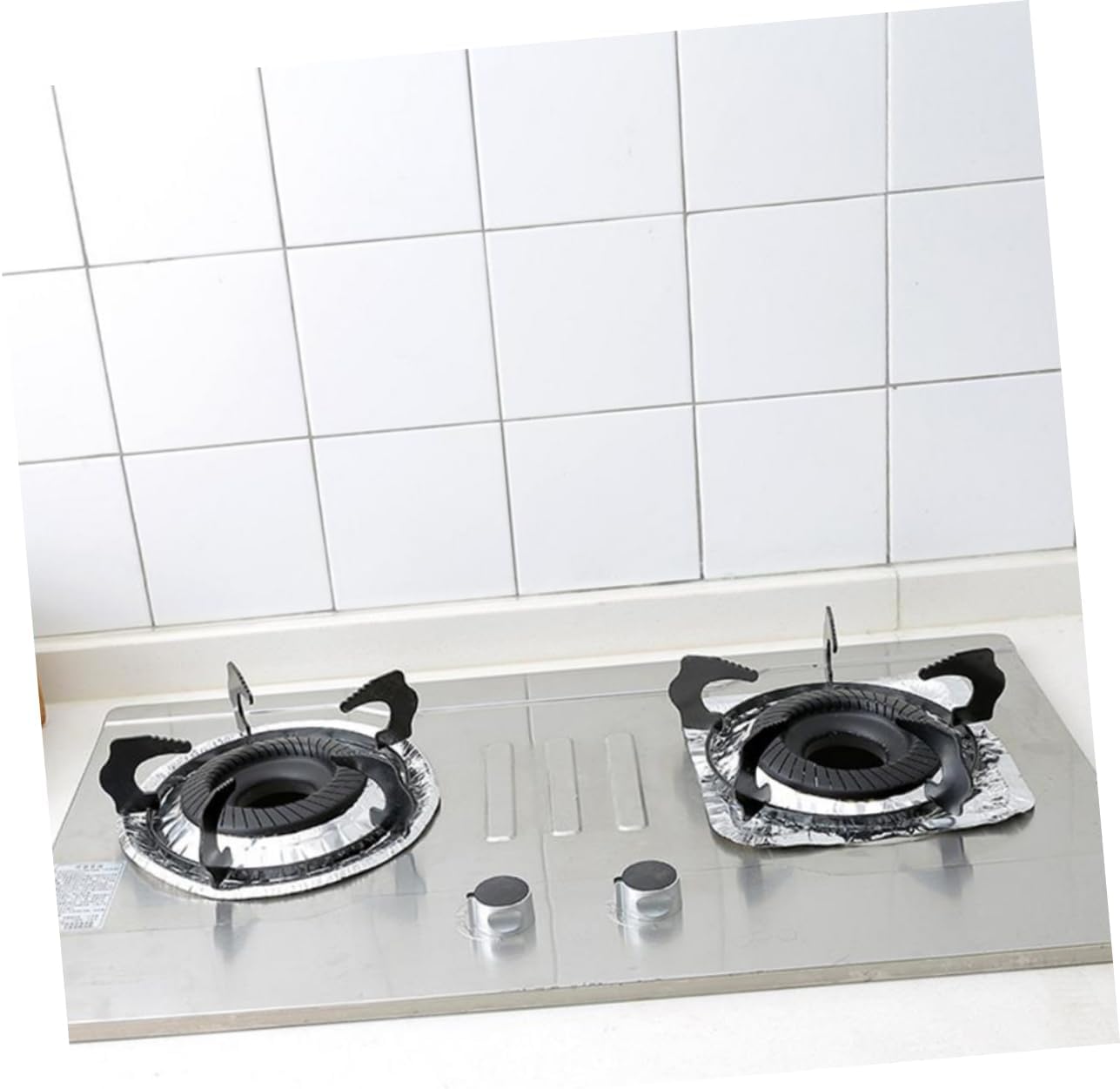 Aluminum Foil Gas Stove Liner & Burner Cover (Round Shape) - Pack of 10 (Copy)