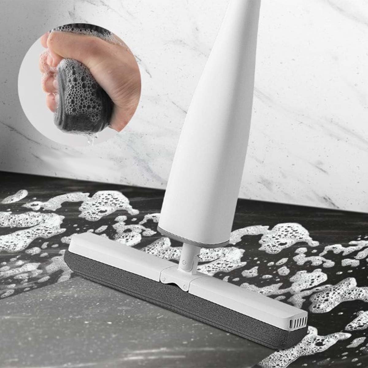 Easy Squeeze Butterfly Mop | Hands-Free Flat Floor Mop | Self-Washing Mop for Quick & Effortless Cleaning β Ideal for Home, Kitchen & Office