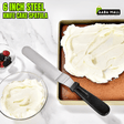 6 Inch Angled Cake Spatula ? Stainless Steel Palette Knife for Baking, Icing & Decorating