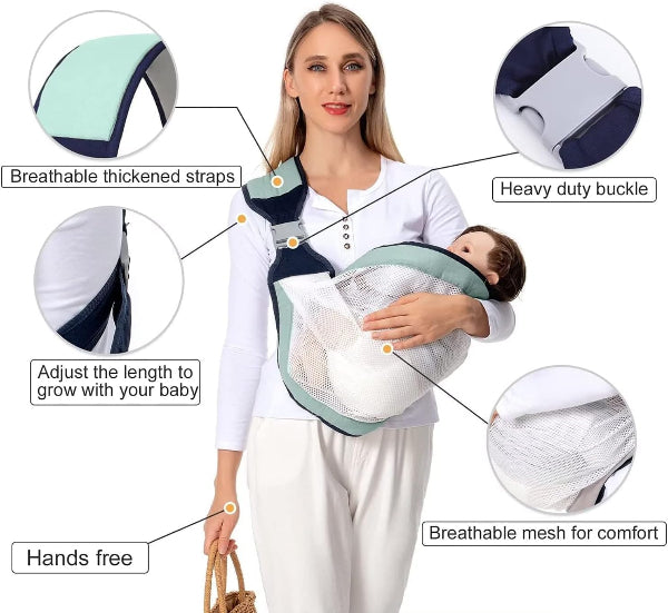 baby carrier, newborn carrier, breathable baby bag, front baby carrier, 3D mesh carrier, ergonomic baby carrier, toddler sling bag, baby carry bag.