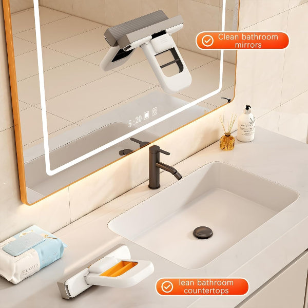 mini mop, foldable mop, self squeeze mop, sponge mop, portable mop, kitchen cleaning tool, bathroom mop, glass cleaner, wet dry mop, small space cleaning