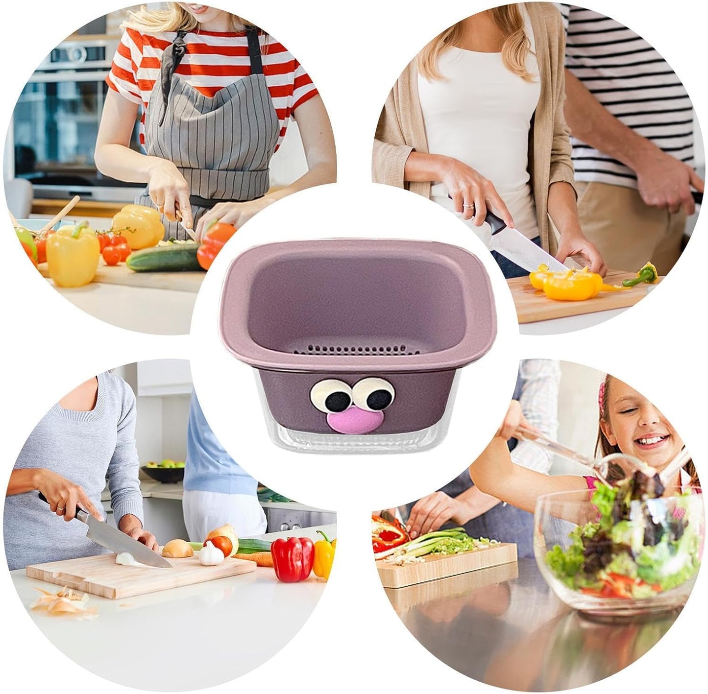 Kitchen Colander for Washing & Draining Fruits and Vegetables Strainer Filter