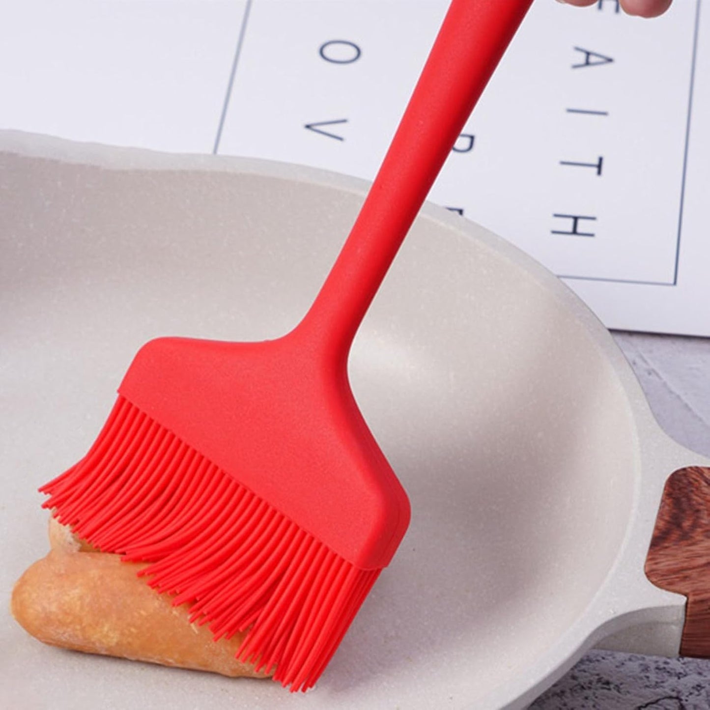 Barbeque Oil Brush Heat Resistant - Stainless Steel Long Handle Brush