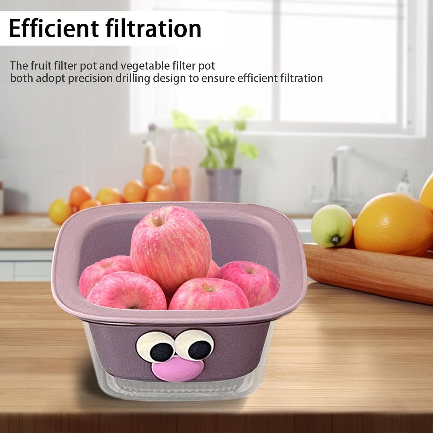 Kitchen Colander for Washing & Draining Fruits and Vegetables Strainer Filter