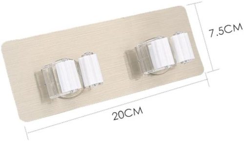 Brush Broom Hanger Storage Rack Wall Mounted Storage Mop Holder Kitchen Organizer with Mounted Accessory Hanging Cleaning Tools