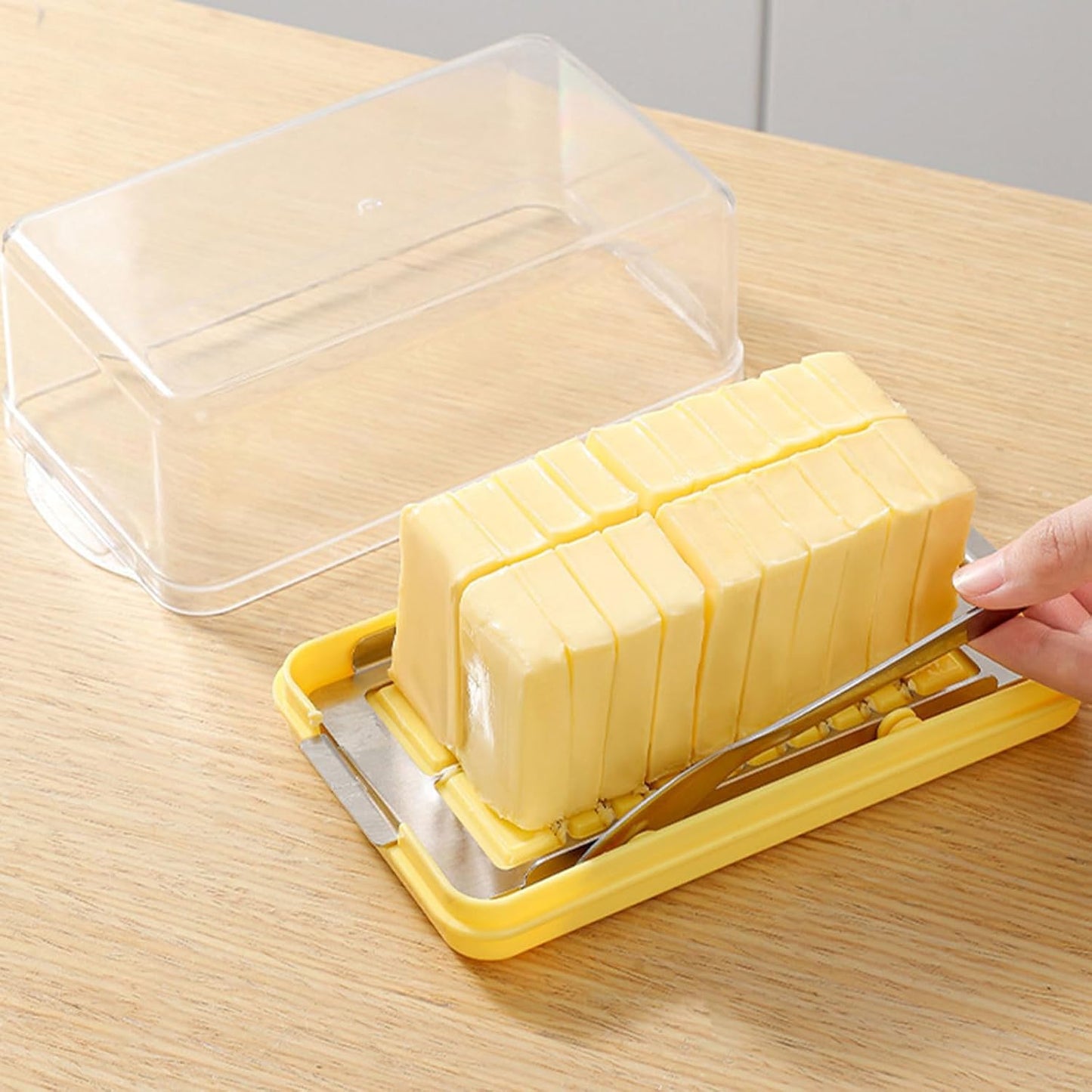 Butter Cutting and Storage Container - With Butter Knife