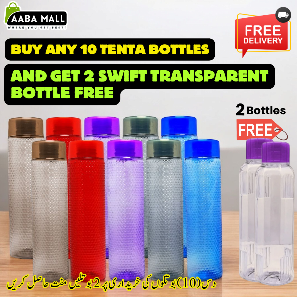 Buy any 10 Tenta Bottles & Get 2 Swift Transparent Bottle Free