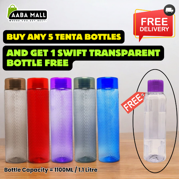Buy any 5 Tenta Bottles & Get 1 Swift Transparent Bottle Free