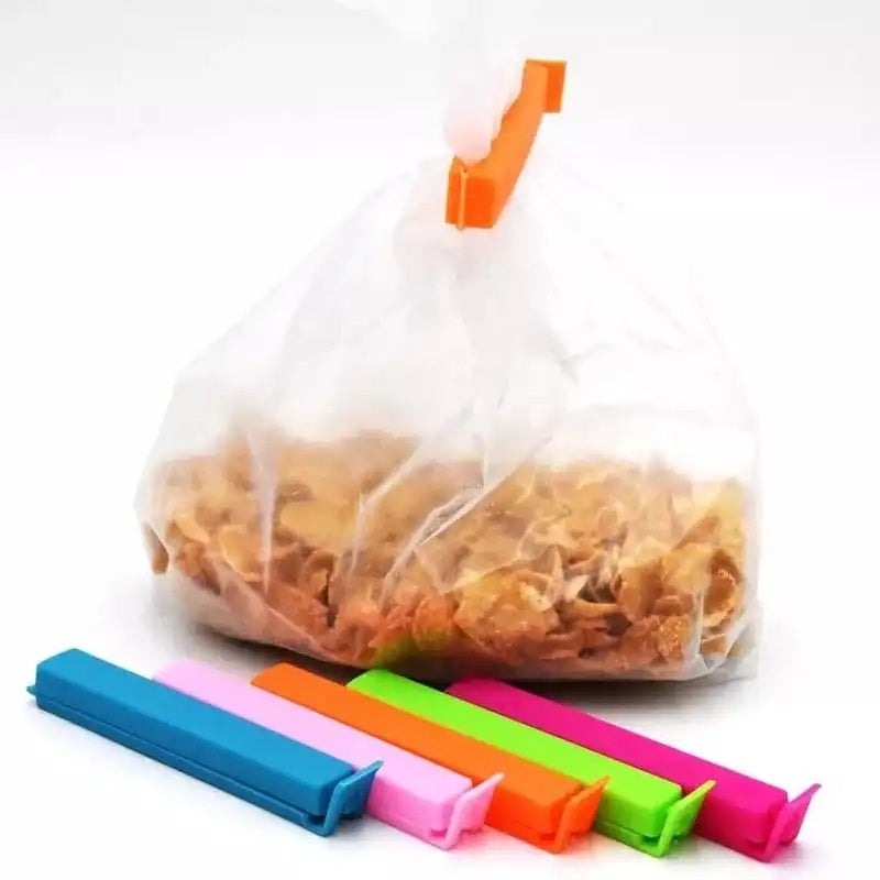 Pack Of 12 Pcs Kitchen Plastic Seal Bag Clips 6 Pcs Large 6 Pcs Small