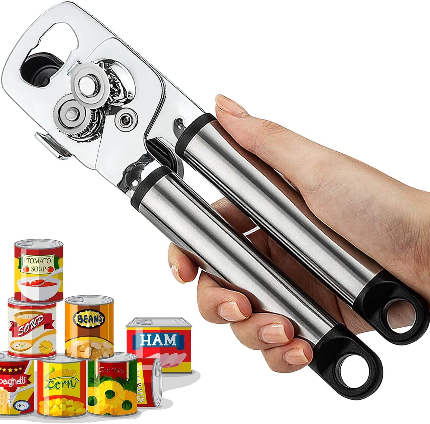 Bottle & Can Opener - Stainless Steel